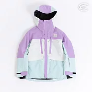 ADISI 女SMAWARM海洋溫控防水防風透氣雪衣 AJ2421093 (S-XL)|滑雪外套 保暖外套 防潑水 防水透濕 蚵殼棉 海洋紗 XL 薰衣草/霧灰白/薄荷綠