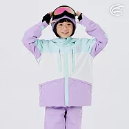 ADISI 童SMAWARM海洋溫控防水防風透氣雪衣 AJ2421094 (140-160)|滑雪外套 保暖外套 防潑水 防水透濕 蚵殼棉 海洋紗 150 薄荷綠/霧灰白/薰衣草