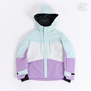 ADISI 童SMAWARM海洋溫控防水防風透氣雪衣 AJ2421094 (140-160)|滑雪外套 保暖外套 防潑水 防水透濕 蚵殼棉 海洋紗 160 薄荷綠/霧灰白/薰衣草
