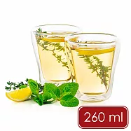 《Luigi Ferrero》歐洲 Coffeina雙層玻璃杯2入 | 水杯 茶杯 咖啡杯 - 260ml - 260ml