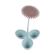 《Luigi Ferrero》Norsk 3格矽膠煮蛋器(向日葵) | 水煮蛋 溏心蛋 蒸蛋器 矽膠蒸蛋器 蛋料理工具