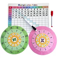 九九乘法教材 乘法口訣 數學桌遊 國小學習1-12乘法轉盤 九九乘法口訣表分解學習轉盤 數學乘法教 數學啟蒙桌遊