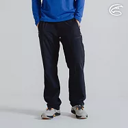ADISI 男防風撥水雙層保暖長褲 AP2421029 (S-3XL)|磨毛 防潑水 快乾 機能褲 休閒褲 S 黑色