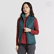 ADISI 女SMAWARM海洋溫控超撥水彈性背心 AV2421079 繡紅 (S-2XL)|蚵殼棉 運動外套 保暖背心 防潑水 抗風 海洋紗 M 翡翠綠