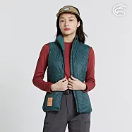 ADISI 女SMAWARM海洋溫控超撥水彈性背心 AV2421079 繡紅 (S-2XL)|蚵殼棉 運動外套 保暖背心 防潑水 抗風 海洋紗 L 翡翠綠