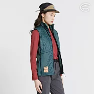 ADISI 女SMAWARM海洋溫控超撥水彈性背心 AV2421079 繡紅 (S-2XL)|蚵殼棉 運動外套 保暖背心 防潑水 抗風 海洋紗 XL 翡翠綠