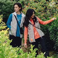 ADISI 女SMAWARM海洋溫控超撥水彈性背心 AV2421079 繡紅 (S-2XL)|蚵殼棉 運動外套 保暖背心 防潑水 抗風 海洋紗 L 栗灰