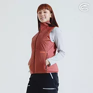 ADISI 女SMAWARM海洋溫控超撥水彈性背心 AV2421079 繡紅 (S-2XL)|蚵殼棉 運動外套 保暖背心 防潑水 抗風 海洋紗 L 繡紅