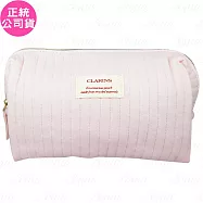 CLARINS克蘭詩 櫻花嫩粉方形化妝包(公司貨)
