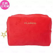 CLARINS克蘭詩 派對閃耀紅化妝包(公司貨)