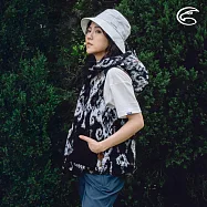 ADISI 女雙面穿撥水防風保暖連帽背心 AV2421099 (S-XL)|羊絨感 防潑水 保暖背心 防風 S 黑/迷彩黑