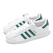 adidas 休閒鞋 Superstar II 男鞋 女鞋 白 綠 小白鞋 復古 三葉草 愛迪達 JQ4730 24cm WHITE/GREEN