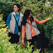 ADISI 女圓領圖騰雲彩紗透氣快乾保暖上衣(熊) AL2421038 (S-2XL)|磨毛 輕量 排汗 速乾 彈性 L 粉橘