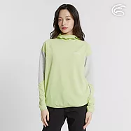 ADISI 中性動態保暖快乾連帽上衣 AL2421084 (S-2XL)|磨毛 鬆餅紋 抗靜電 彈性 吸濕 速乾 S 輕抹綠