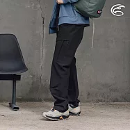 ADISI 男高抗風Pro超撥水多口袋保暖長褲 AP2421107 (M-3XL)|磨毛 防潑水 彈性 快乾 登山褲 休閒褲 2XL 烏木黑