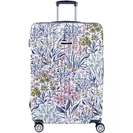 德國NaSaDen納莎登 - 新無憂【亞格拉系列】獨特印花拉鍊行李箱20吋-多色可選 亞格拉白花