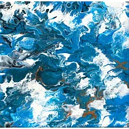 【玲廊滿藝】趙書巧-波瀾壯闊20x20cm