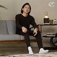 ADISI 男美麗諾混紡羊毛彈性保暖褲(開檔) AUP2521006 (S-3XL)|吸濕 透氣 抗臭 抑菌 抗靜電 內著褲 M 濃墨黑
