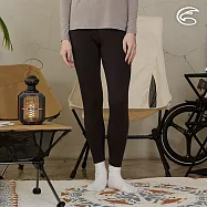 ADISI 女美麗諾混紡羊毛彈性保暖褲 AUP2521007 (S-2XL)|吸濕 透氣 抗臭 抑菌 抗靜電 內著褲 L 濃墨黑