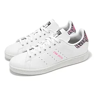 adidas 休閒鞋 Stan Smith 女鞋 白 粉紅 小白鞋 斑馬紋 史密斯 愛迪達 IE9647 23cm WHITE/PINK