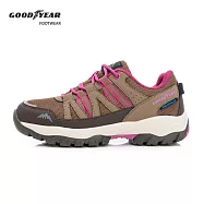 【Goodyear 固特異】山行W1 女款動態防水戶外鞋 / GAWO42423 JP23 咖啡