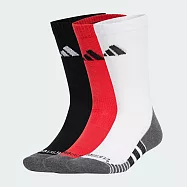 Adidas Prf C Cc Crw 3p [JC6412] 中筒襪 3雙入 運動 訓練 休閒 足弓支撐 透氣 黑紅 XL 黑/紅