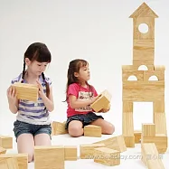 Weplay身體潛能開發系列【創意互動】軟質木紋積木8cm-56件 ATG-KC2801