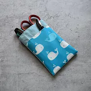 《梵緹希》防水布 雙層口袋型 醫師袍筆袋《鯨魚》