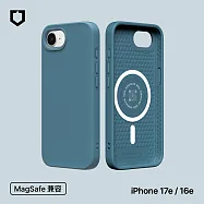 犀牛盾 iPhone 17e/16e 共用 SolidSuit(MagSafe兼容)超強磁吸手機殼 - 深海藍