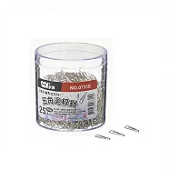 【SDI 手牌】25.4mm 三角 迴紋針 塑膠盒 500支入 /筒 0731E