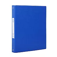 連勤 PVC 褙膠式三孔1"圓型夾(有耳)長310&times;寬255&times;背寬40mm 12本/箱LC-1003B 藍