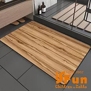 【iSFun】餐廚配件*吸水珪藻土浴室廚房軟地墊40x60cm/胡桃木紋