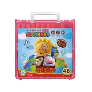 【SIMBALION 雄獅文具】奶油獅 彩色筆 48色 /盒 BLM-48(外盒顏色隨機出貨)