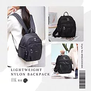 【BERNIS 貝爾尼斯】多功能防盜收納後背包 雙肩 單肩 黑色