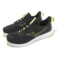 Mizuno 慢跑鞋 Esperunzer 2 超寬楦 男鞋 黑 黃 運動鞋 反光 緩震 美津濃 K1GA2444-11 28cm BLACK/YELLOW