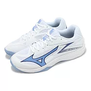 Mizuno 排球鞋 Thunder Blade Z 男鞋 女鞋 羽排鞋 室內運動 緩震 美津濃 V1GA2370-97 24cm WHITE/BLUE