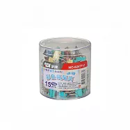 【SDI 手牌】15mm 彩色長尾夾小幫手0A筒 96支入 / 筒 0247T-2