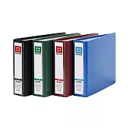 連勤 精裝二孔資料卡夾1" D型夾 長140&times;寬190&times;背寬40mm 12本/箱LC-210 紅