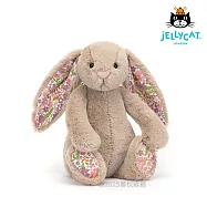英國 JELLYCAT 18cm 碎花拿鐵灰兔 ’Petal’ 安撫玩偶