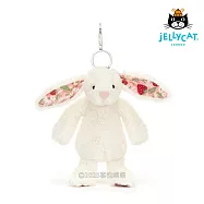 英國 JELLYCAT 鑰匙圈/吊飾 碎花典雅白兔 ’Berry’