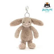 英國 JELLYCAT 鑰匙圈/吊飾 拿鐵灰兔