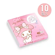 【ONEDER 旺達棉品】三麗鷗印花面紙巾(40抽x10包) 酷洛米 大耳狗 Hello Kitty 人魚漢頓 美樂蒂 美樂蒂 MM-LA01