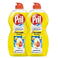 【Pril 淨麗】小蘇打洗碗精清新檸檬香1.5公升x2入+春風一秒抽取式廚房紙巾60抽x1包
