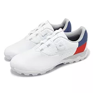 Mizuno 高爾夫球鞋 Wave Hazard Aqua Boa 3E 男鞋 寬楦 白 旋鈕 緩衝 美津濃 51GM2470-01 29cm WHITE/GREY