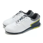 Mizuno 高爾夫球鞋 Nexlite Enerzy 4E?男鞋?寬楦 白 灰 輕量 緩衝 運動鞋 美津濃 51GQ2440-35 25.5cm WHITE/NAVY 25.5cm WHITE/NAVY
