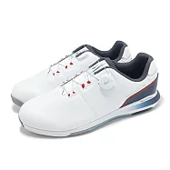 Mizuno 高爾夫球鞋 Nexlite Enerzy Boa 4E 男鞋 寬楦 白 紅 輕量 旋鈕 美津濃 51GQ2450-62 25.5cm WHITE/GREY