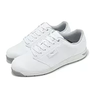 Mizuno 高爾夫球鞋 MZU Ultrawide 5E 男鞋 超寬楦 白 灰 皮革 緩衝 美津濃 51GQ2480-01 24.5cm WHITE/GREY