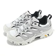 Merrell 登山鞋 Moab 3 女鞋 白 灰 緩衝 抓地 黃金大底 山系 戶外鞋 ML038638 24.5cm WHITE/BLACK