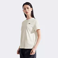The North FaceW FOUNDATION S/S - AP 女短袖上衣-NF0A8CK8QLI XL 白色