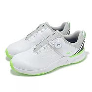 Mizuno 高爾夫球鞋 Hazard Enerzy Boa 4E 男鞋 超寬楦 白 綠 防水鞋面 旋鈕 美津濃 51GQ2501-37 26.5cm WHITE/GREEN